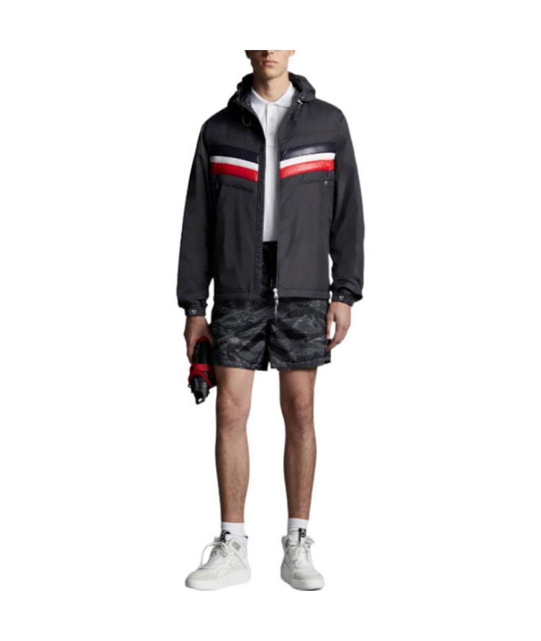 MONCLER Черная полиамидовая куртка, фото 2