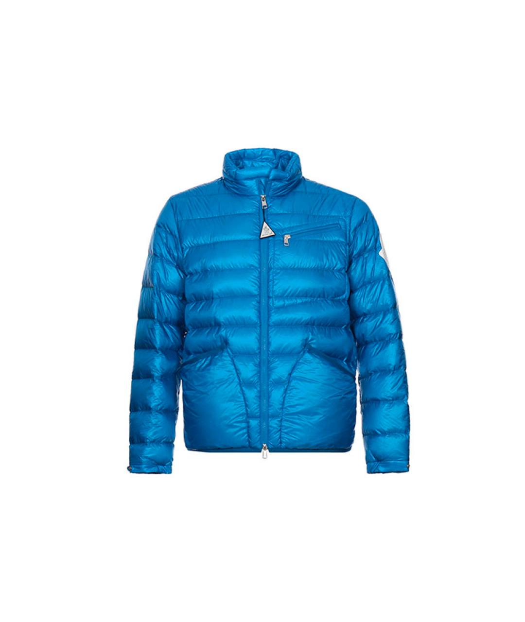 MONCLER Синий пуховик, фото 6