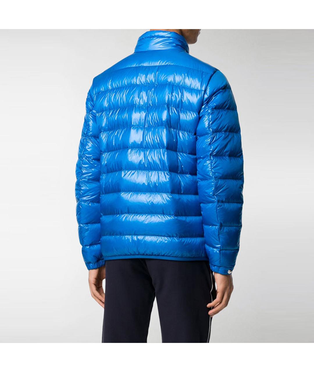 MONCLER Синий пуховик, фото 4