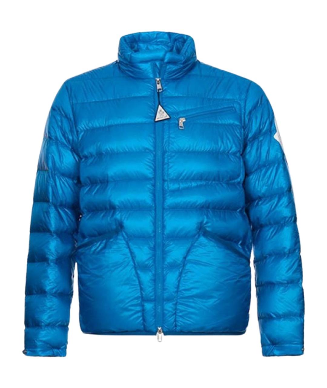MONCLER Синий пуховик, фото 1