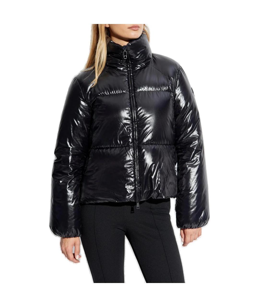 MONCLER Черный пуховик, фото 2