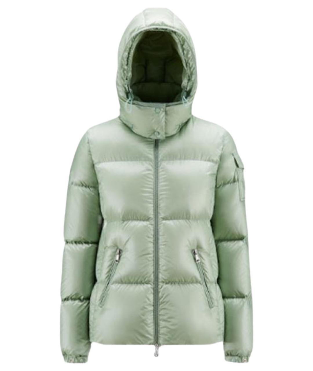 MONCLER Зеленый пуховик, фото 1