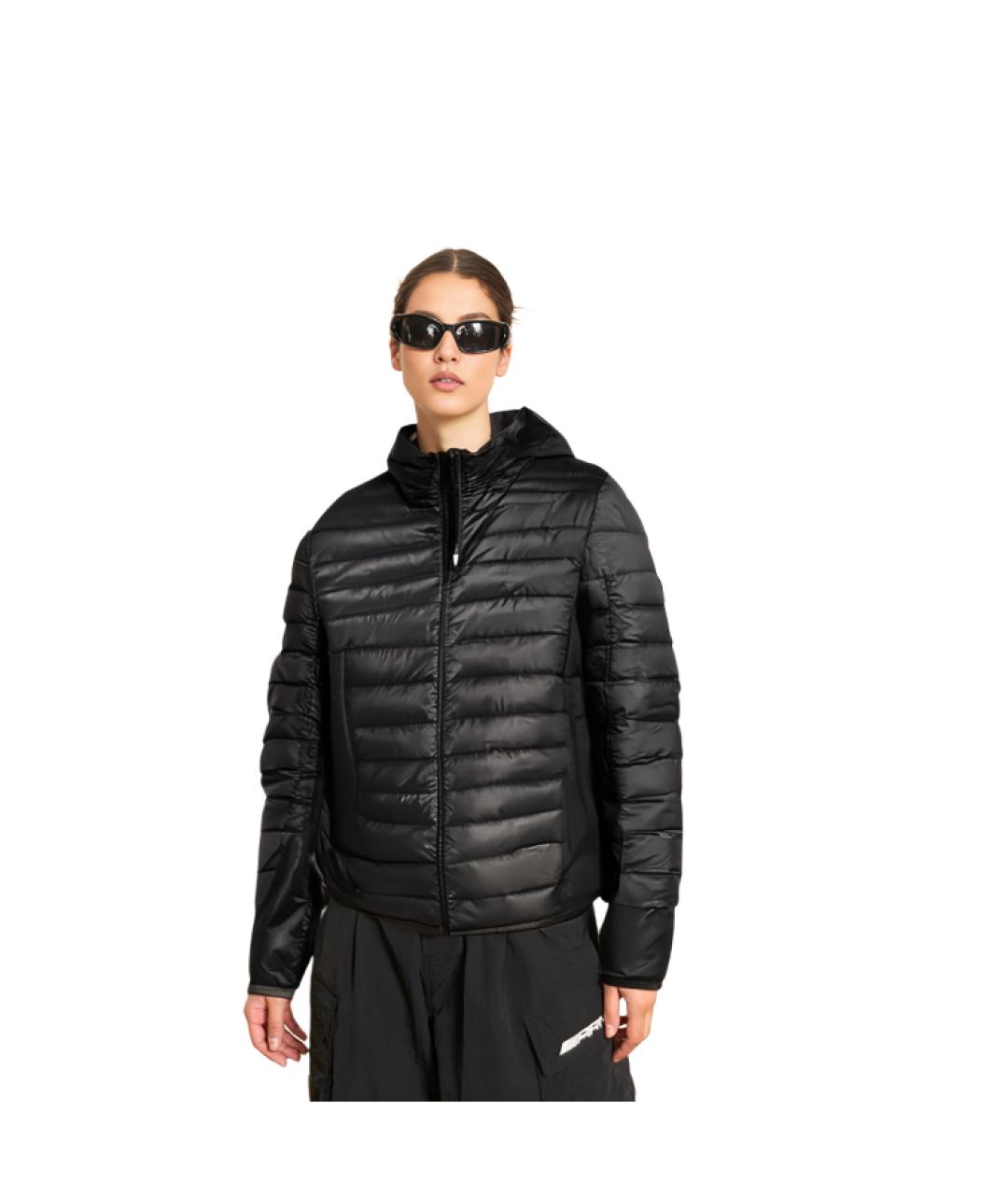 MONCLER Черная полиамидовая куртка, фото 5