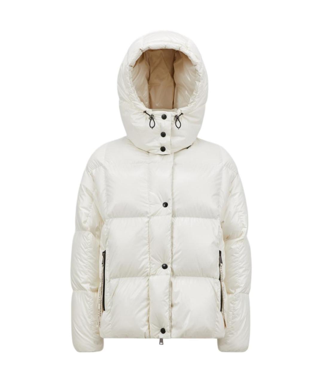 MONCLER Белая полиамидовая куртка, фото 1