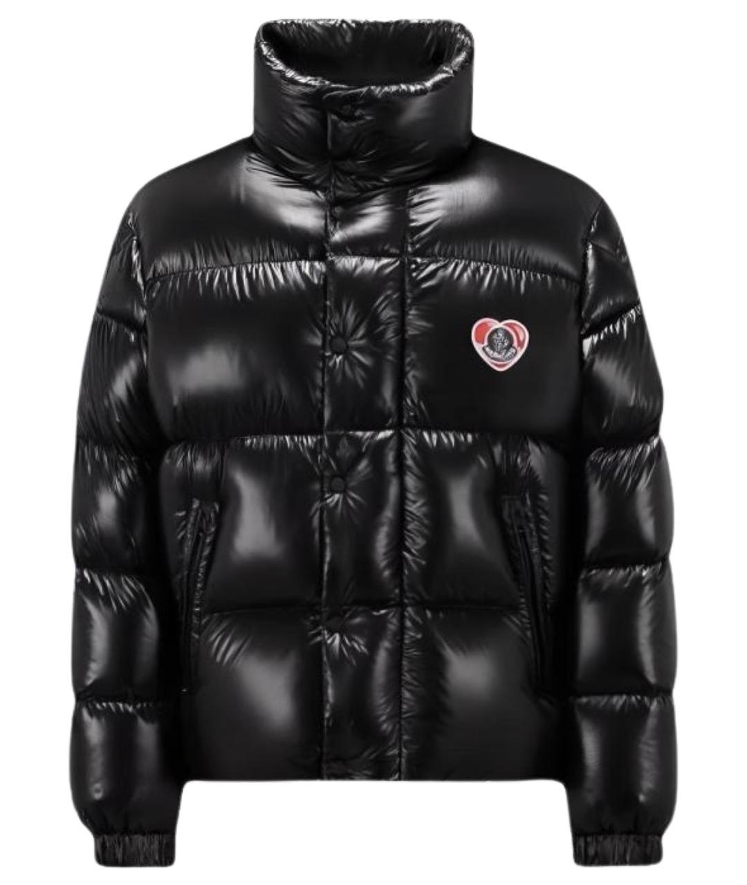 MONCLER Черный пуховик, фото 1