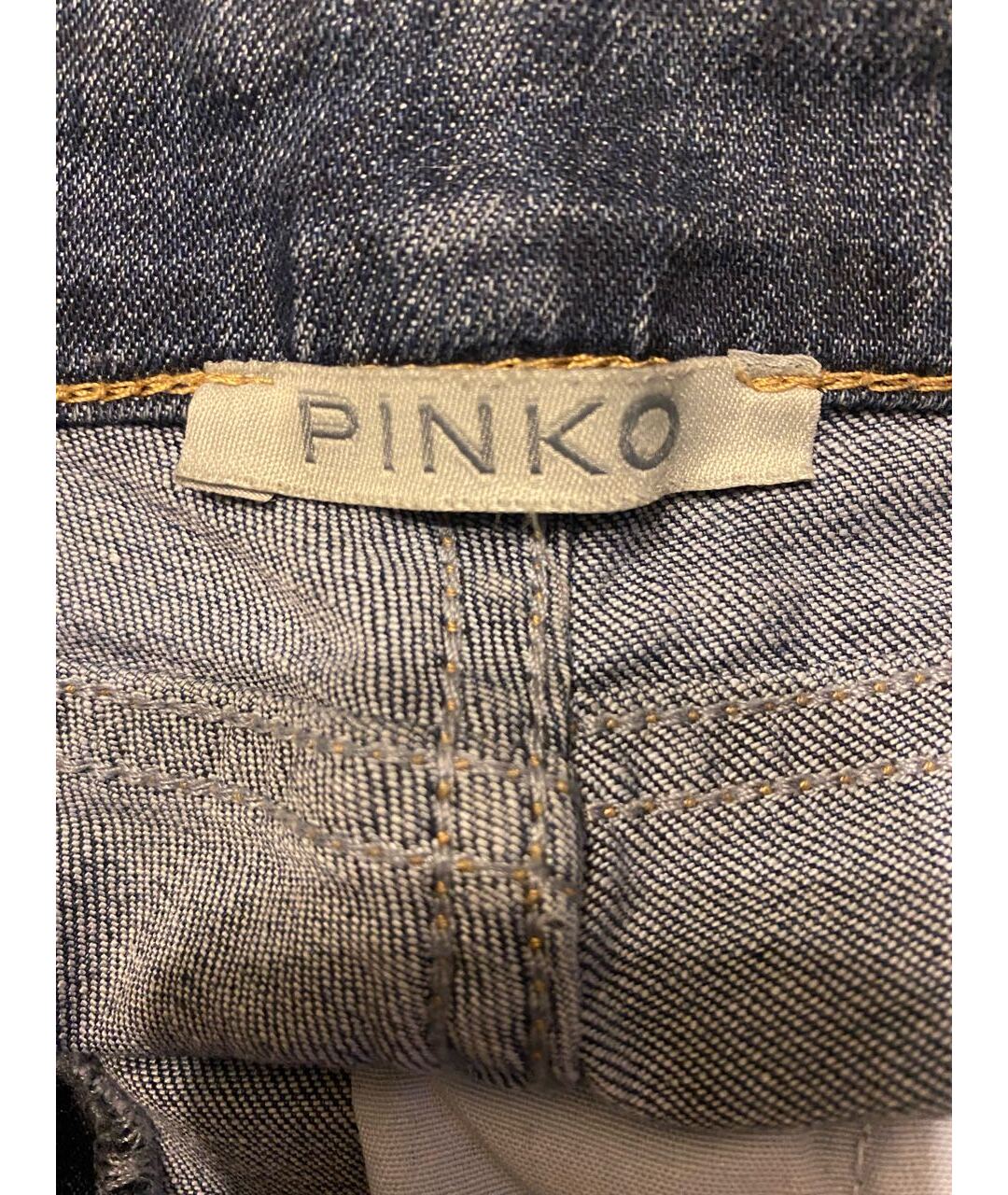 PINKO Синие хлопко-эластановые джинсы клеш, фото 3