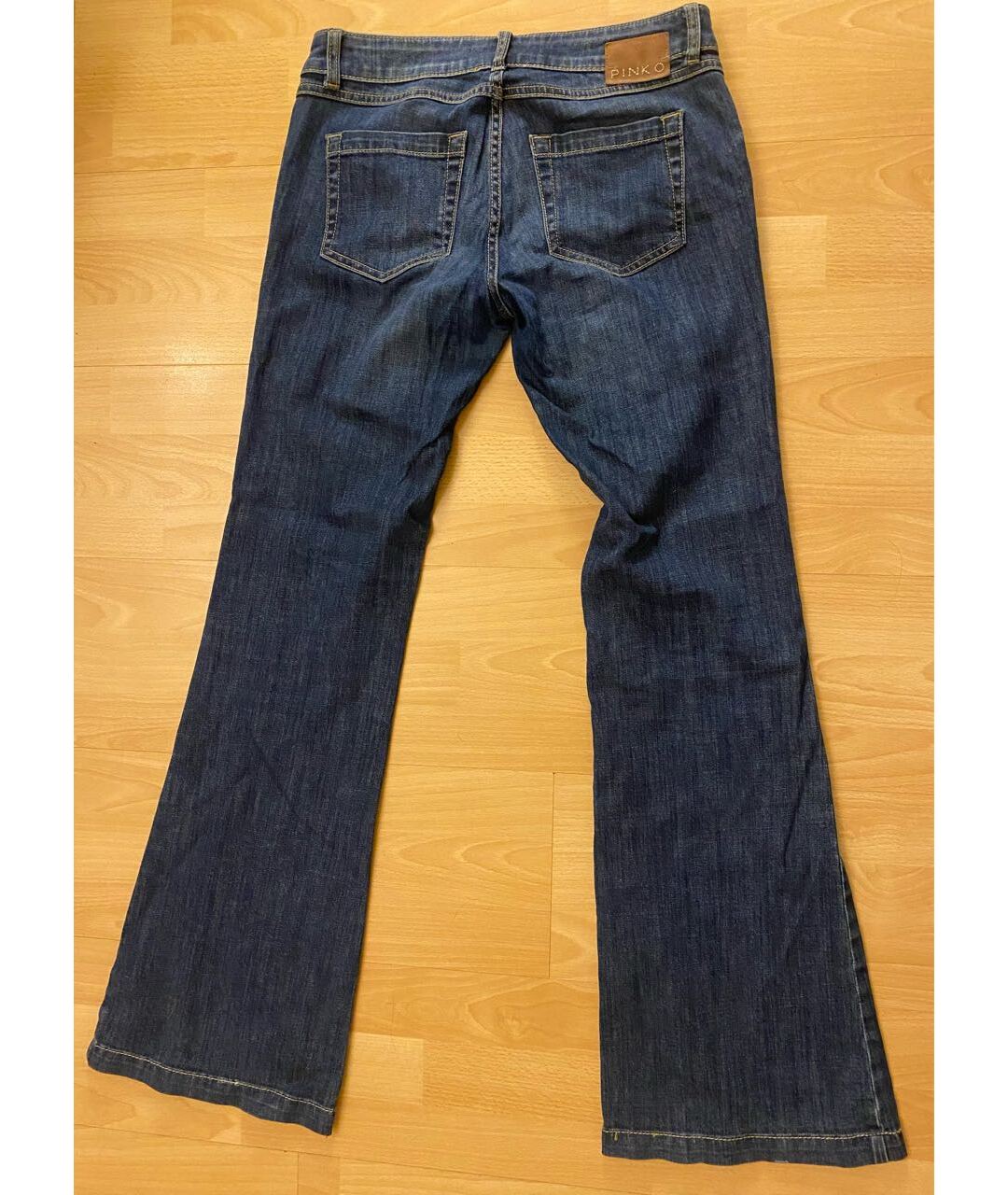PINKO Синие хлопко-эластановые джинсы клеш, фото 2