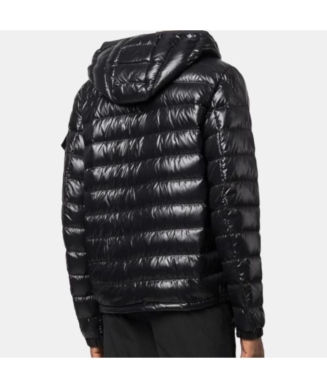 MONCLER Черный пуховик, фото 3