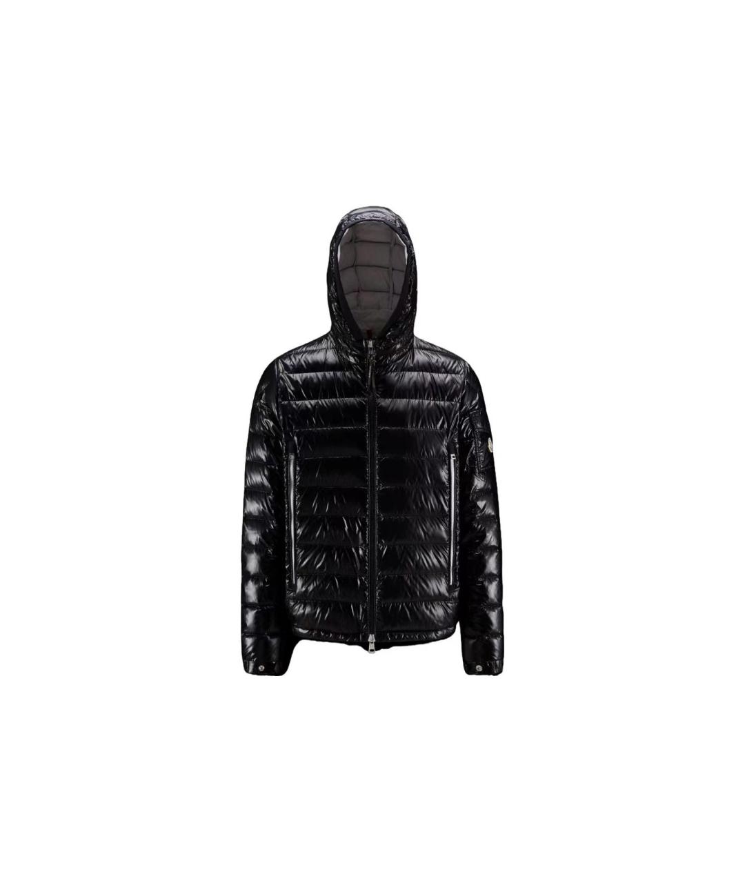 MONCLER Черный пуховик, фото 1