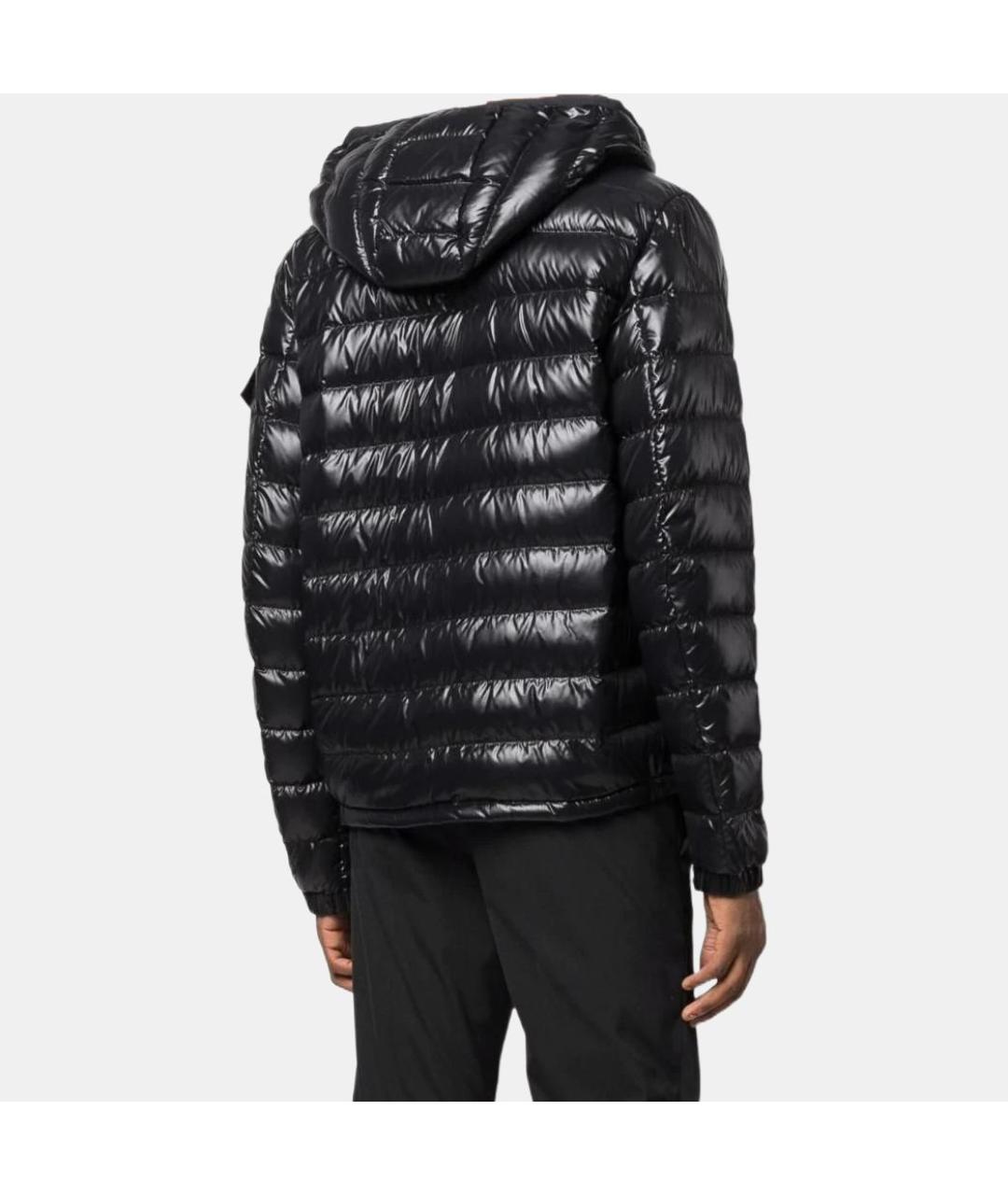 MONCLER Черный пуховик, фото 4