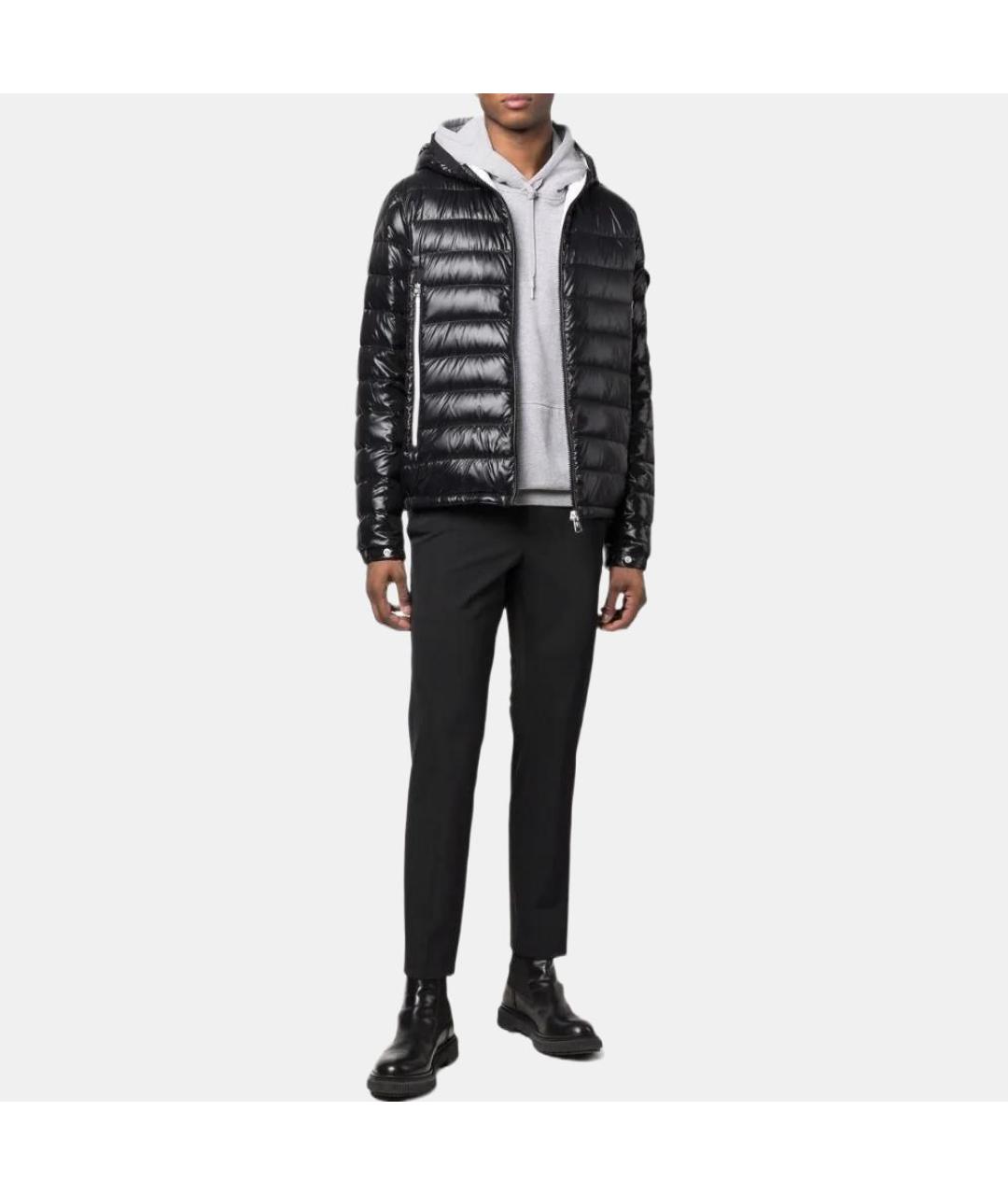 MONCLER Черный пуховик, фото 2