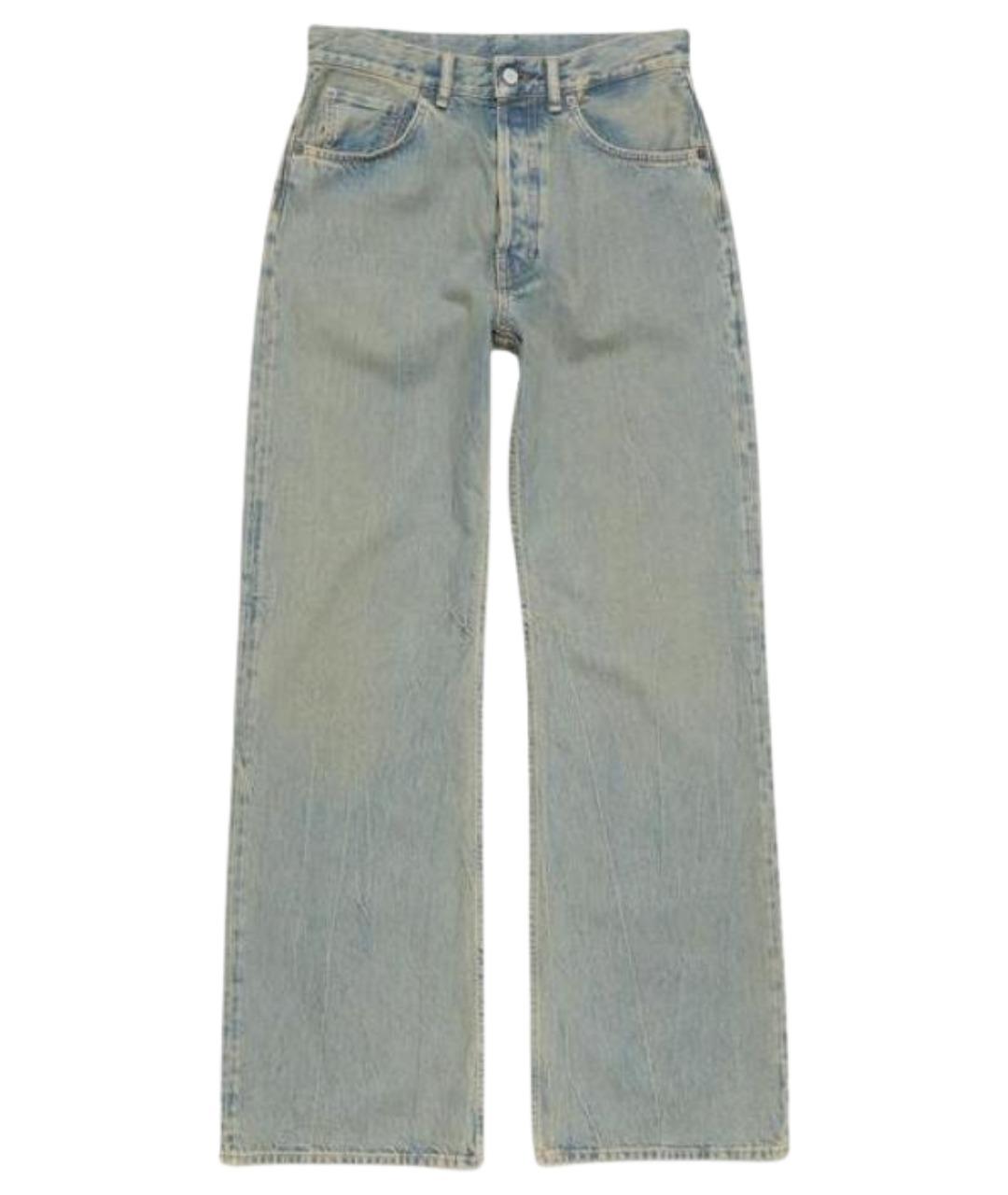 ACNE STUDIOS Бежевые прямые джинсы, фото 1