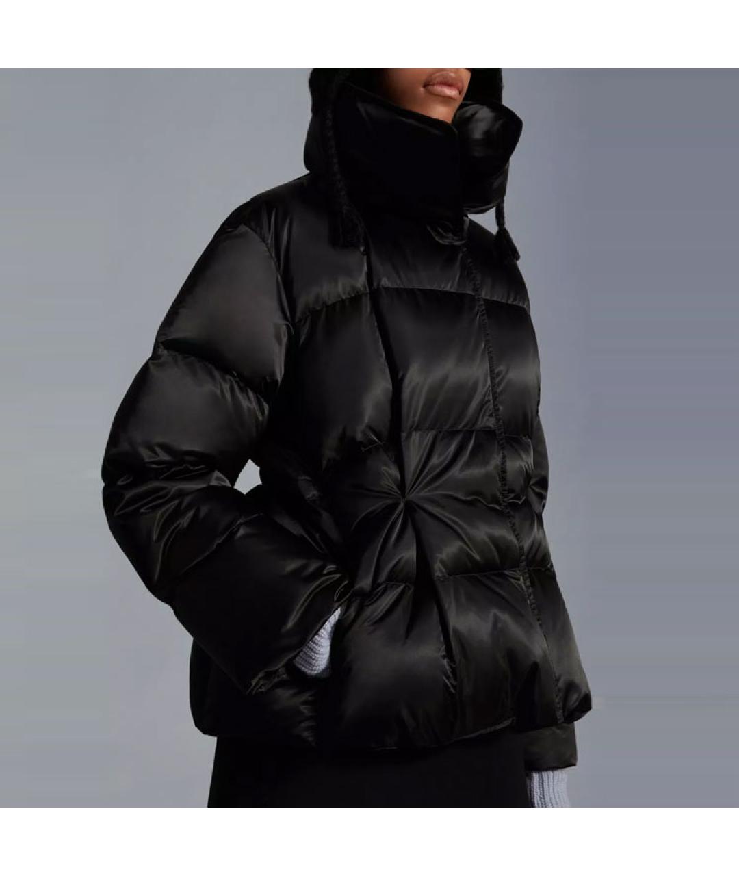 MONCLER Черный пуховик, фото 3