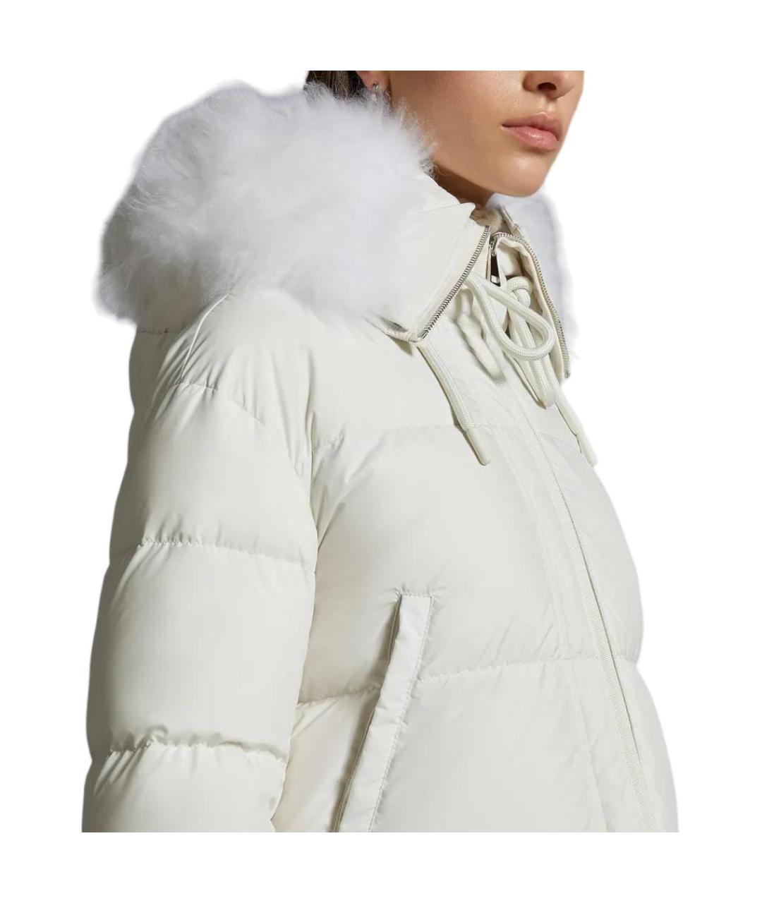MONCLER Белый пуховик, фото 5