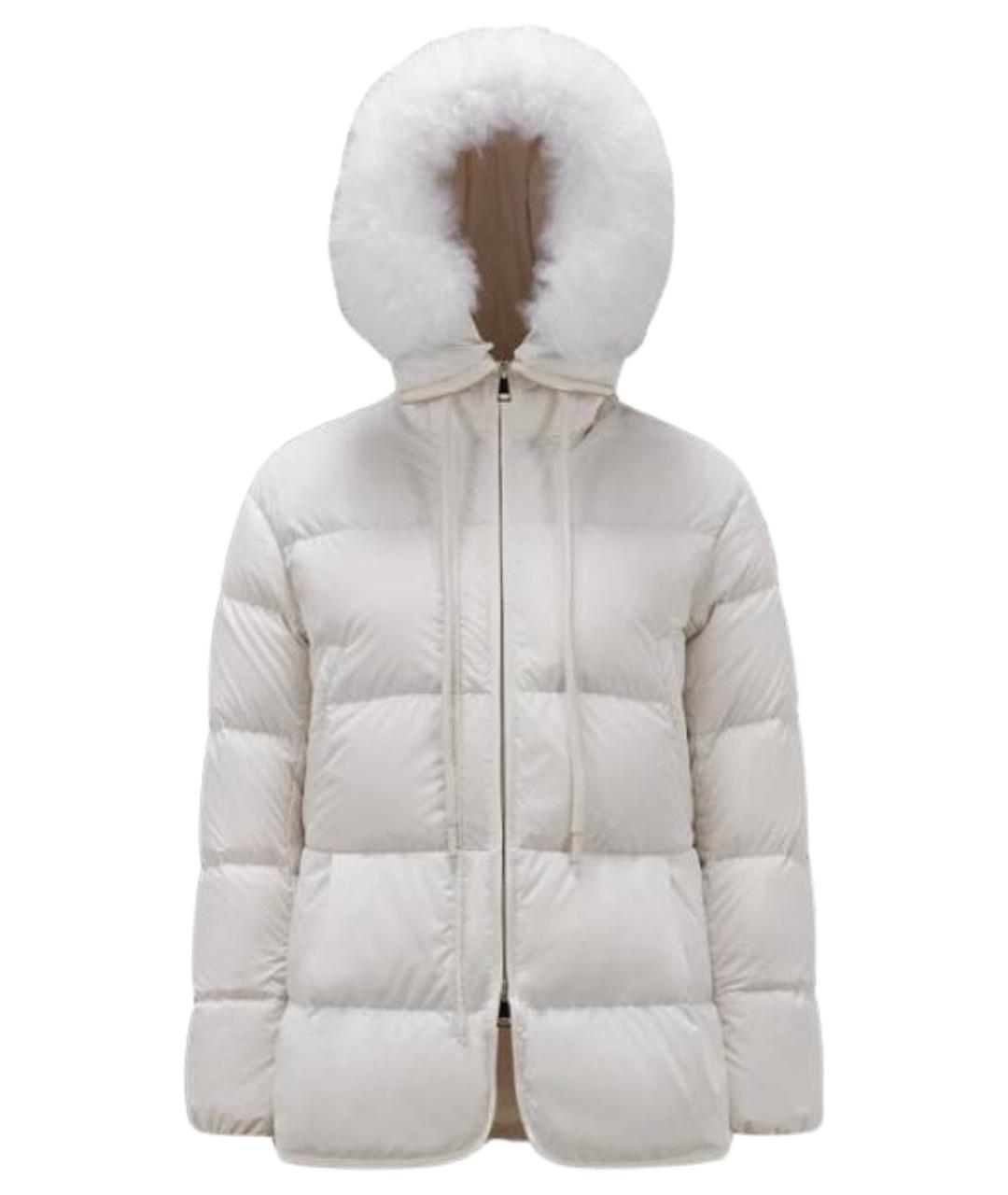 MONCLER Белый пуховик, фото 1