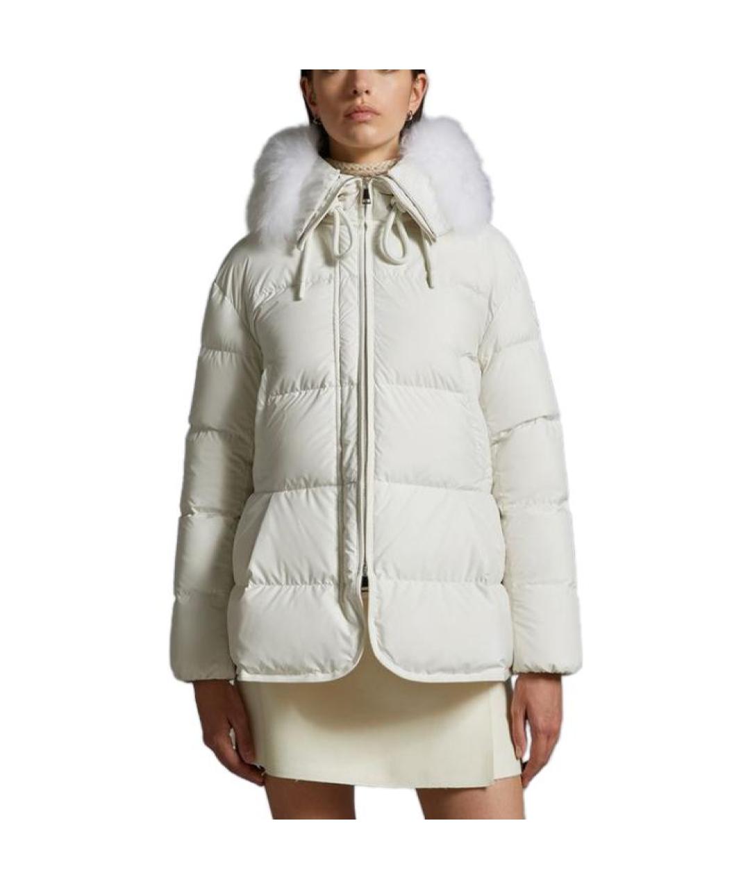MONCLER Белый пуховик, фото 2