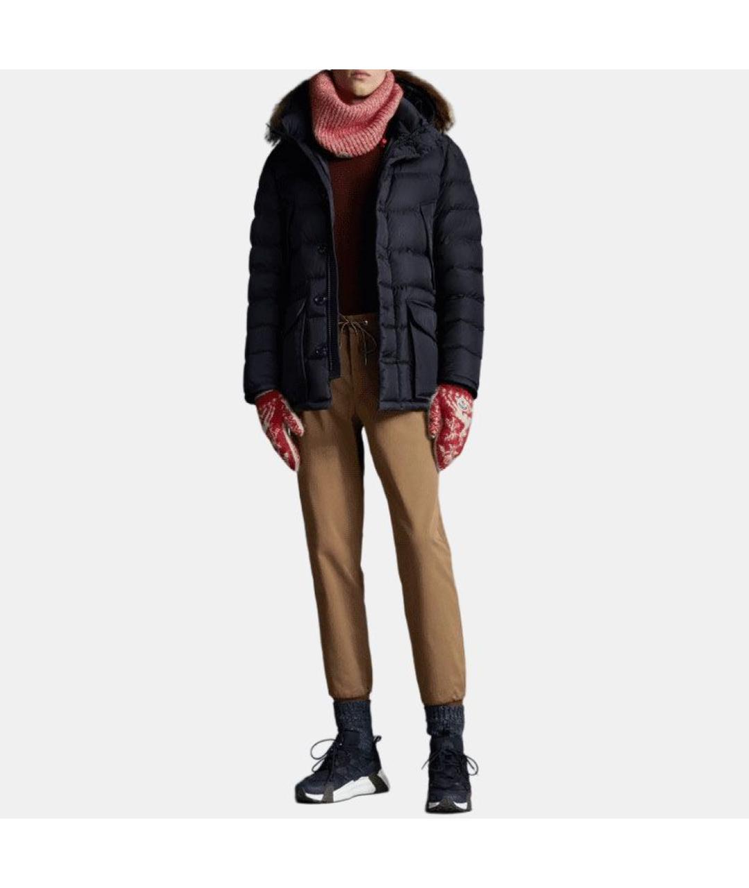 MONCLER Темно-синий пуховик, фото 3