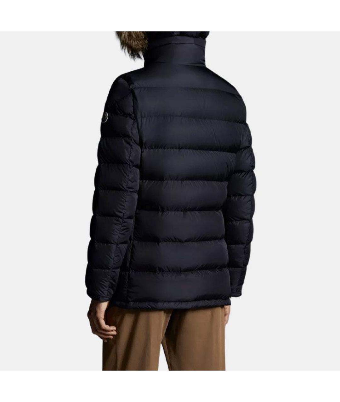 MONCLER Темно-синий пуховик, фото 2