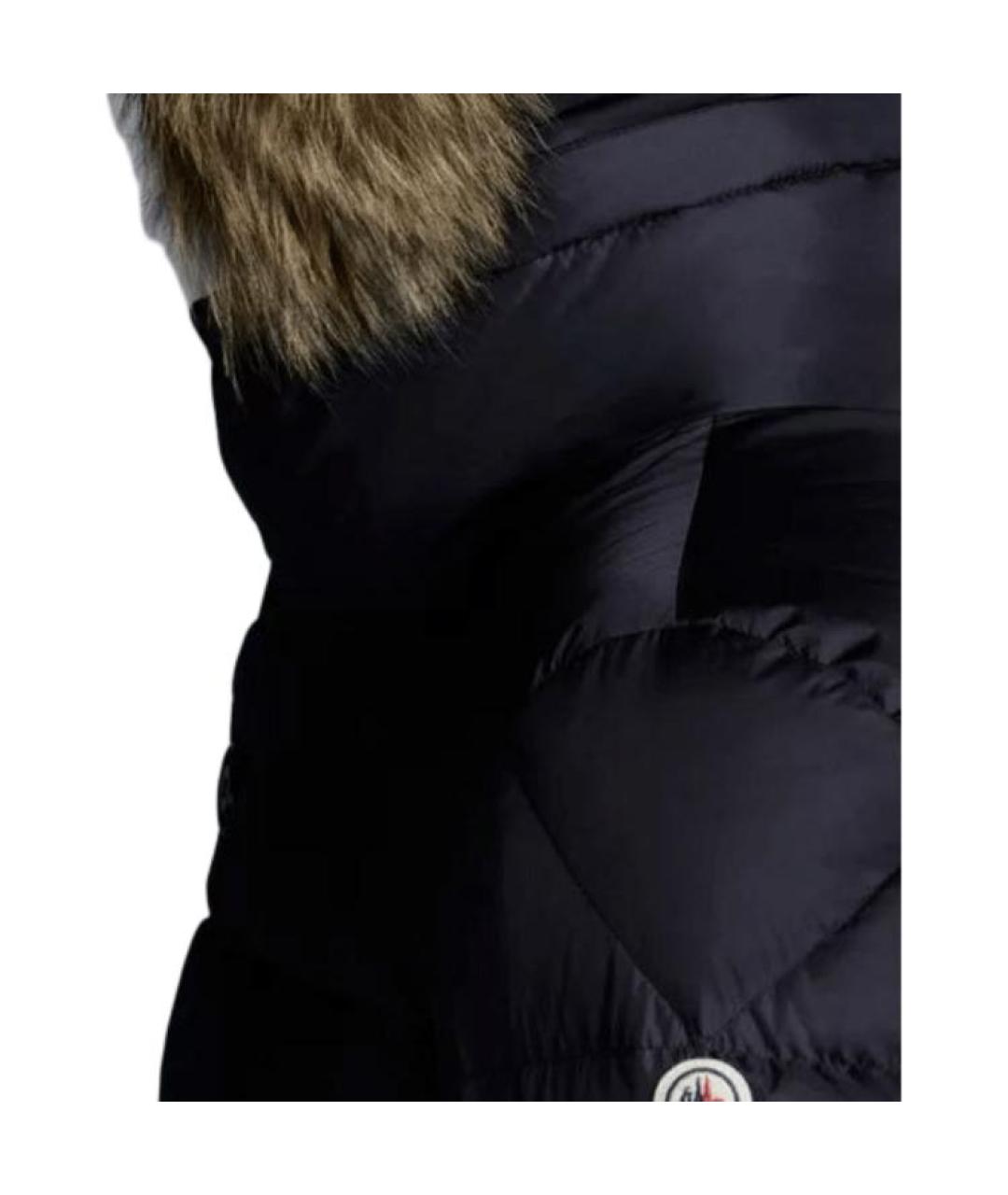 MONCLER Темно-синий пуховик, фото 5