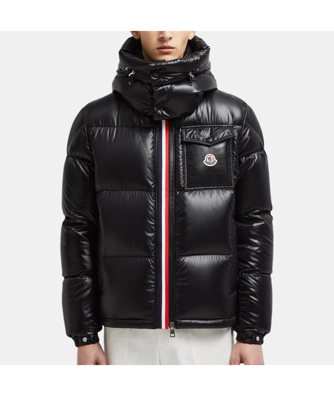 MONCLER Черный пуховик, фото 3