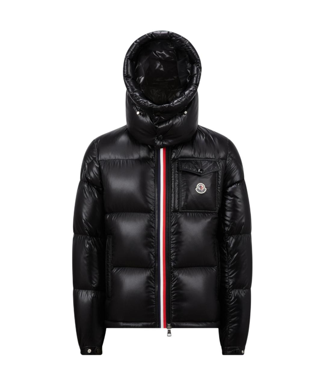 MONCLER Черный пуховик, фото 1
