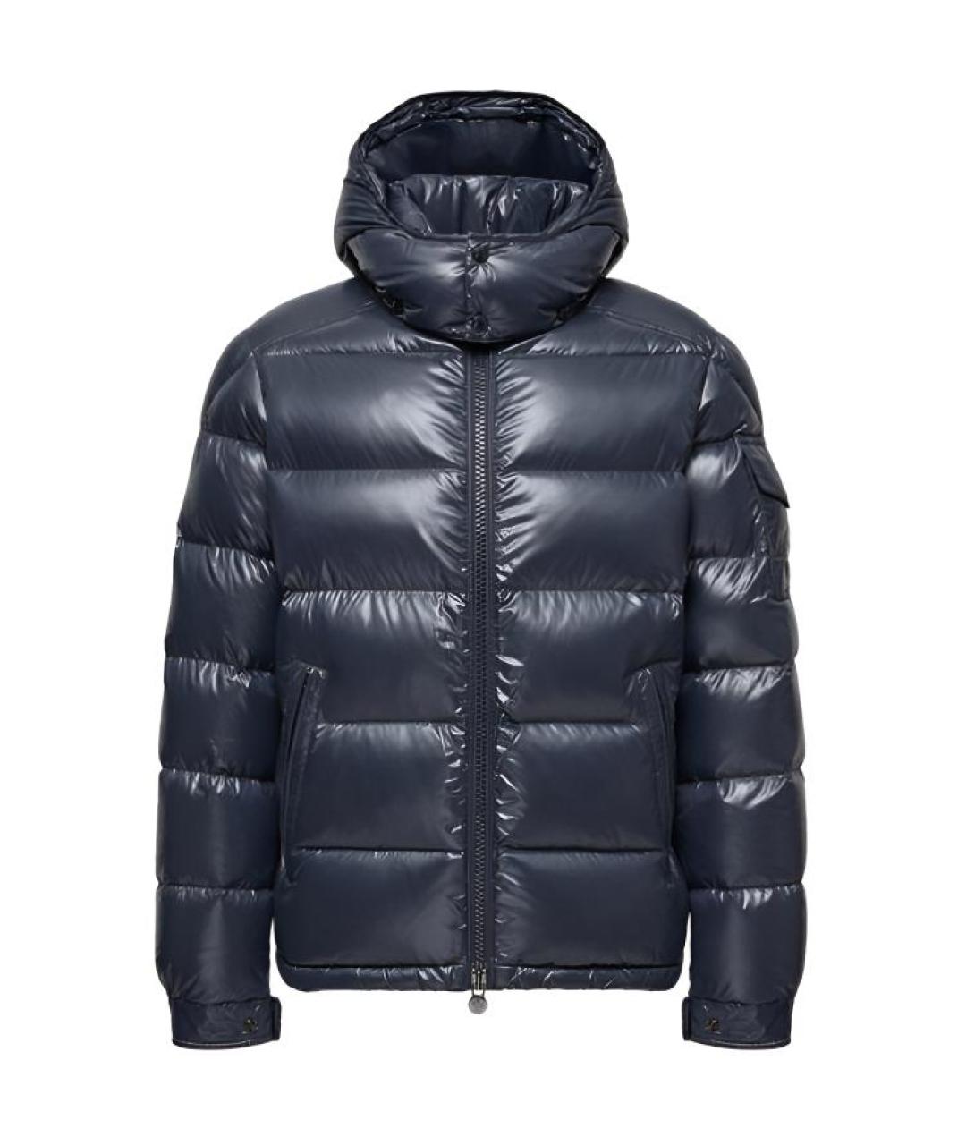 MONCLER Синий пуховик, фото 1