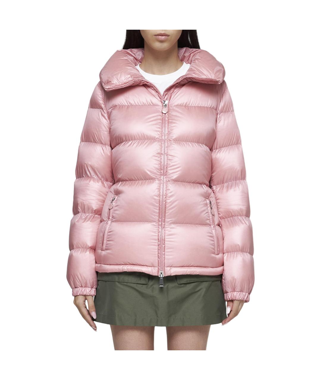 MONCLER Розовый пуховик, фото 3