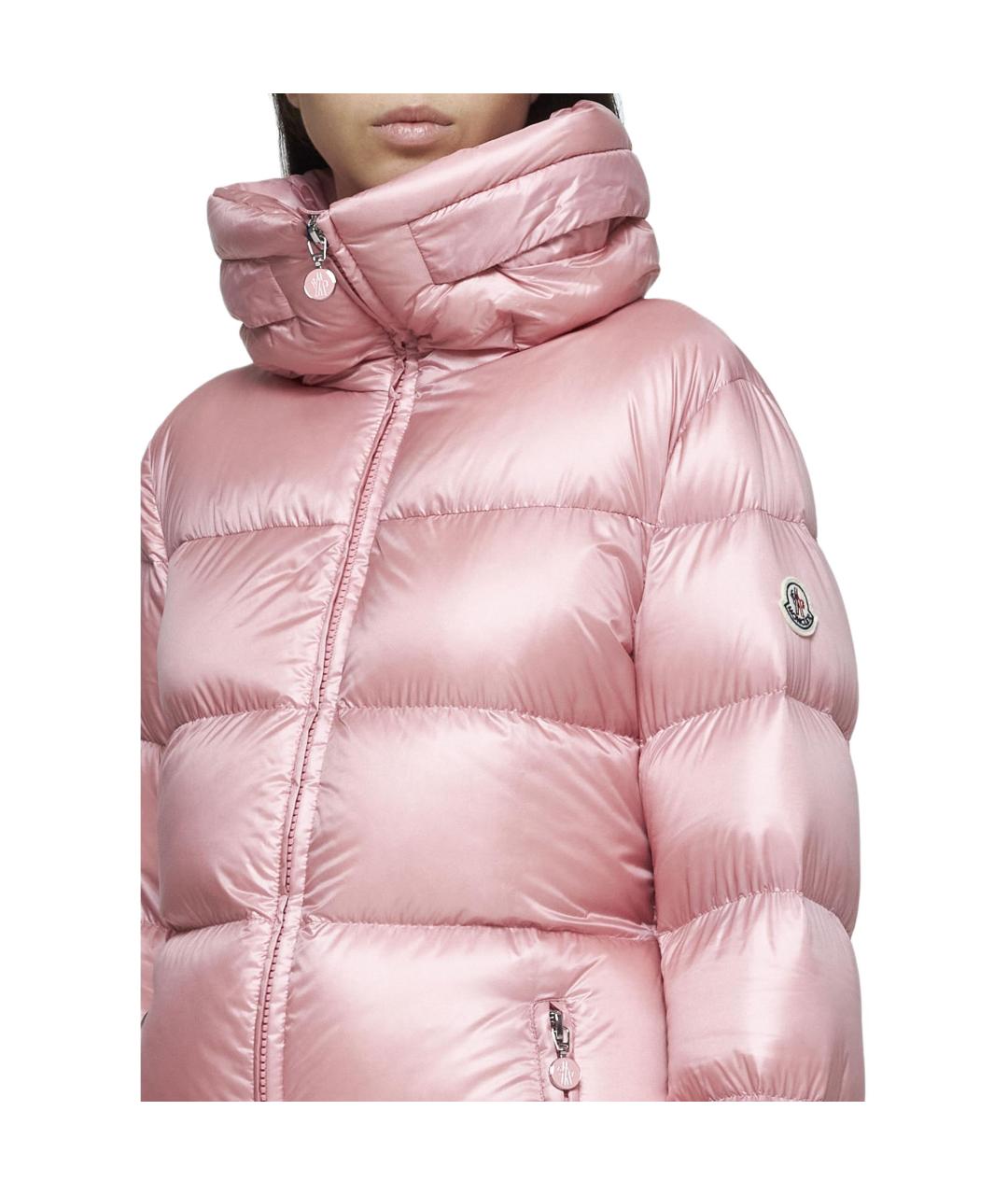 MONCLER Розовый пуховик, фото 5