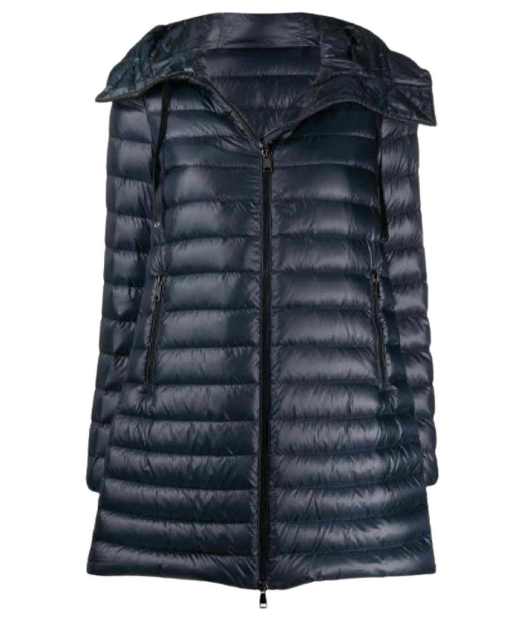 MONCLER Темно-синий пуховик, фото 1