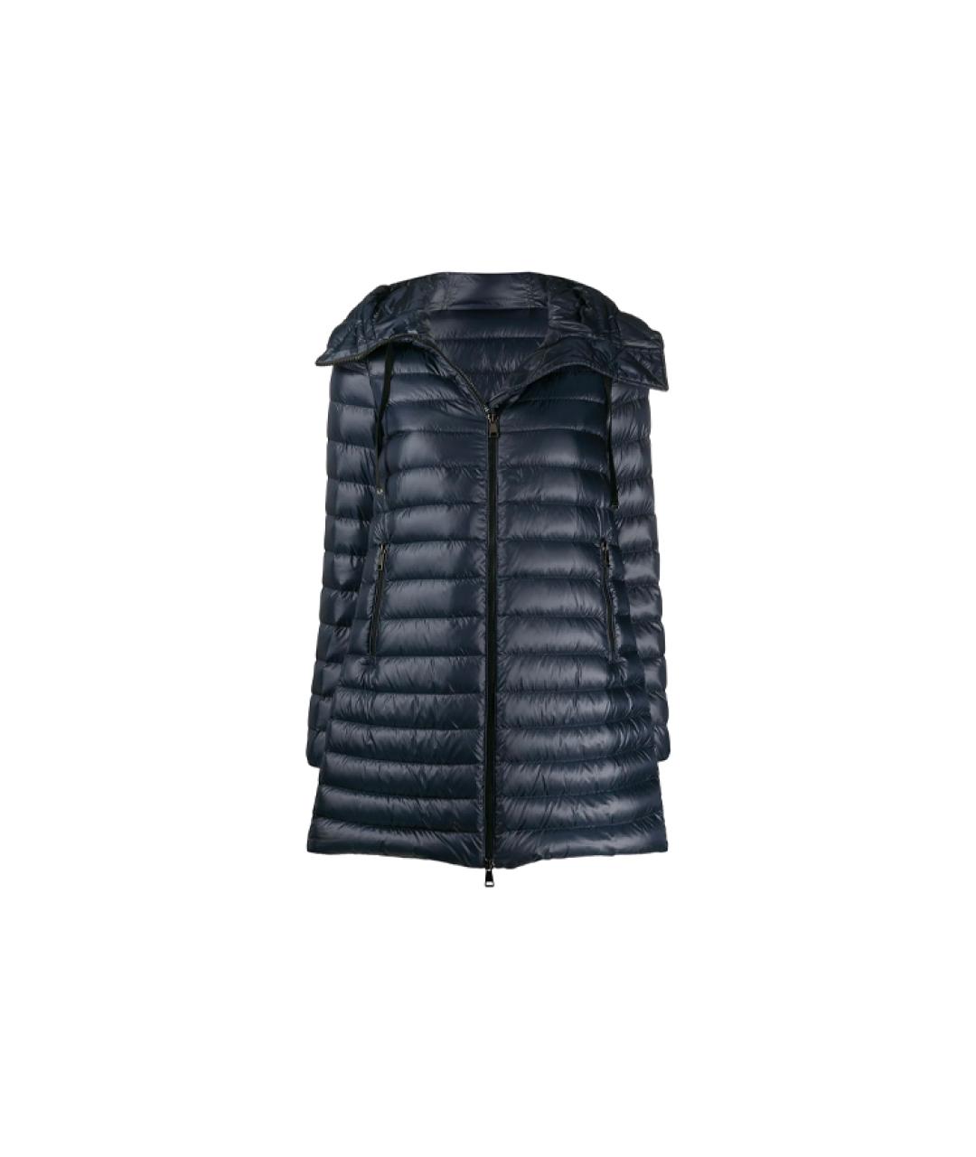 MONCLER Темно-синий пуховик, фото 5