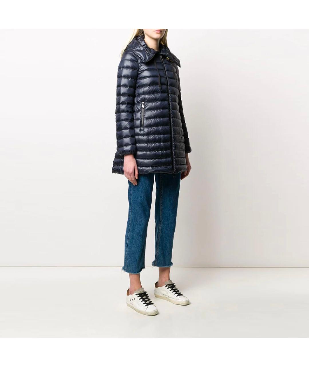 MONCLER Темно-синий пуховик, фото 4