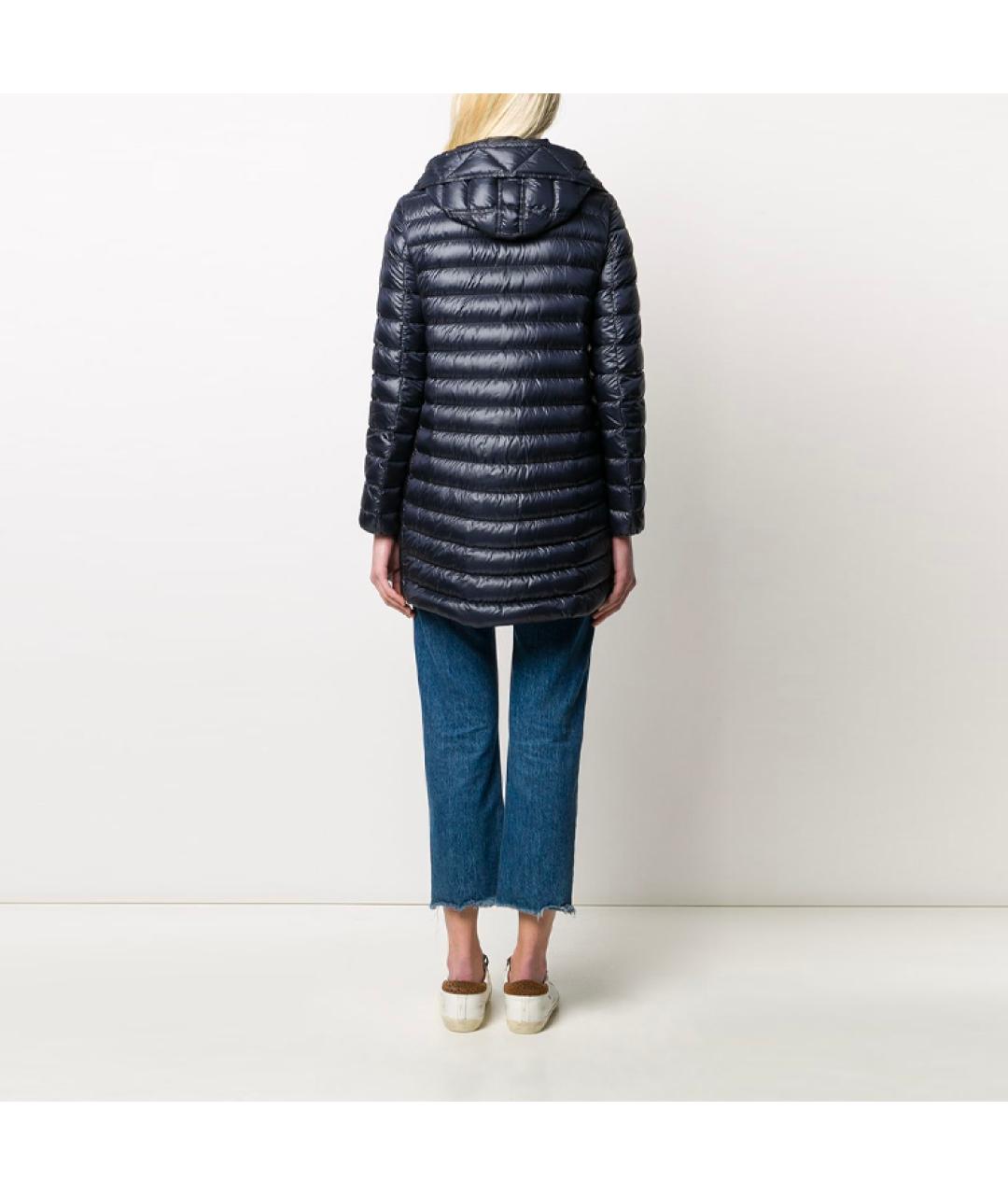 MONCLER Темно-синий пуховик, фото 3