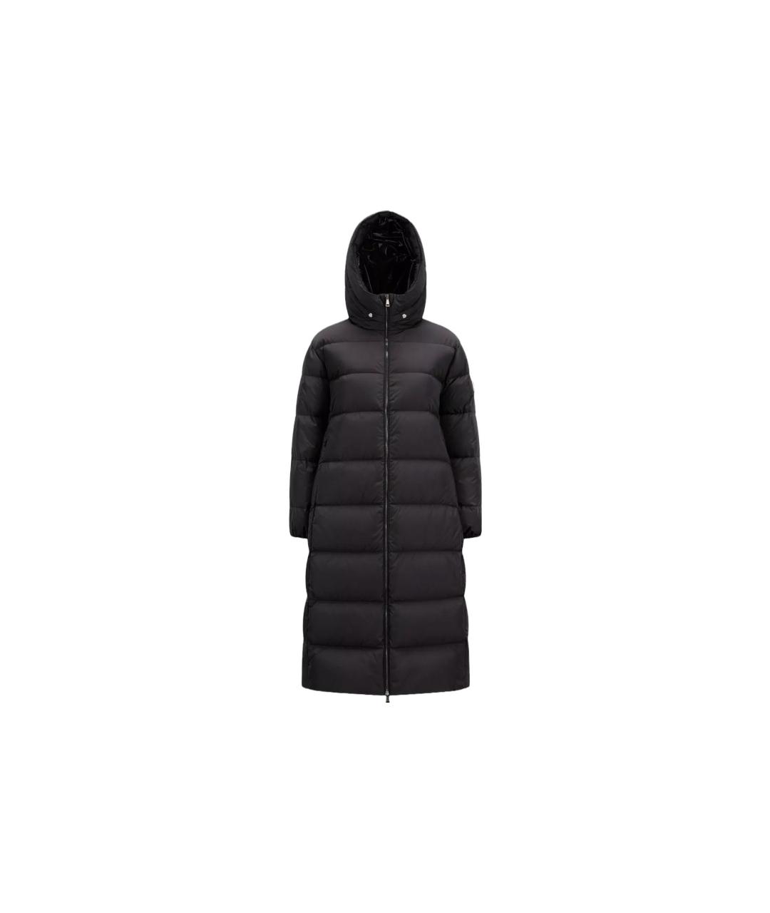 MONCLER Черный полиамидовый пуховик, фото 3