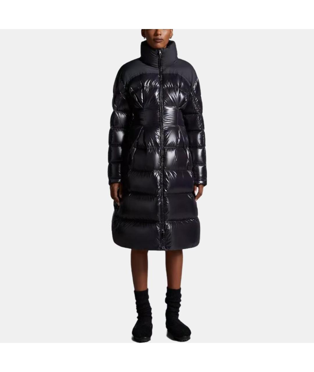 MONCLER Черный пуховик, фото 3