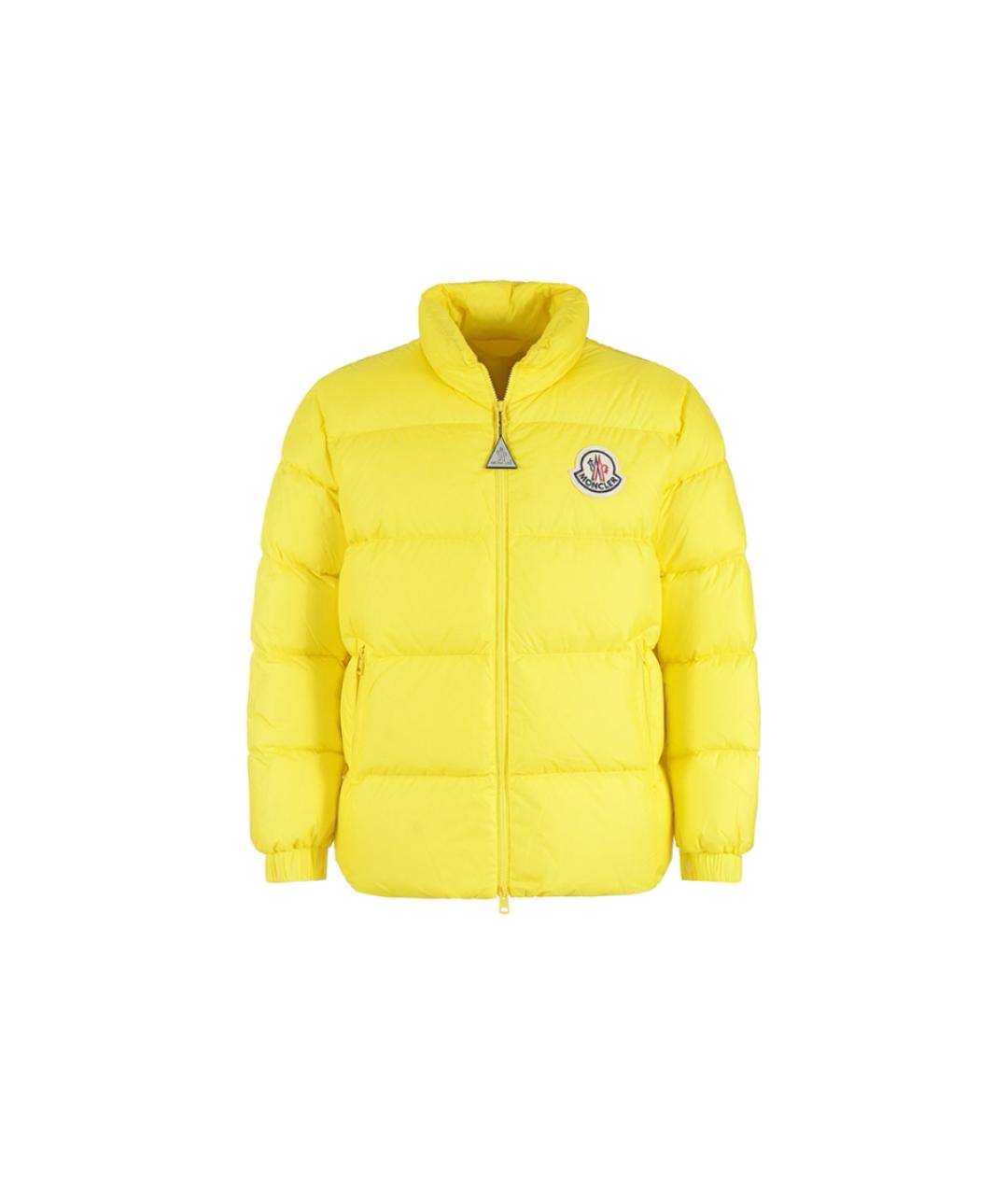 MONCLER Желтый пуховик, фото 1