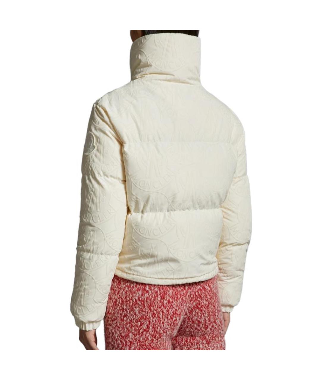 MONCLER Белая полиамидовая куртка, фото 3