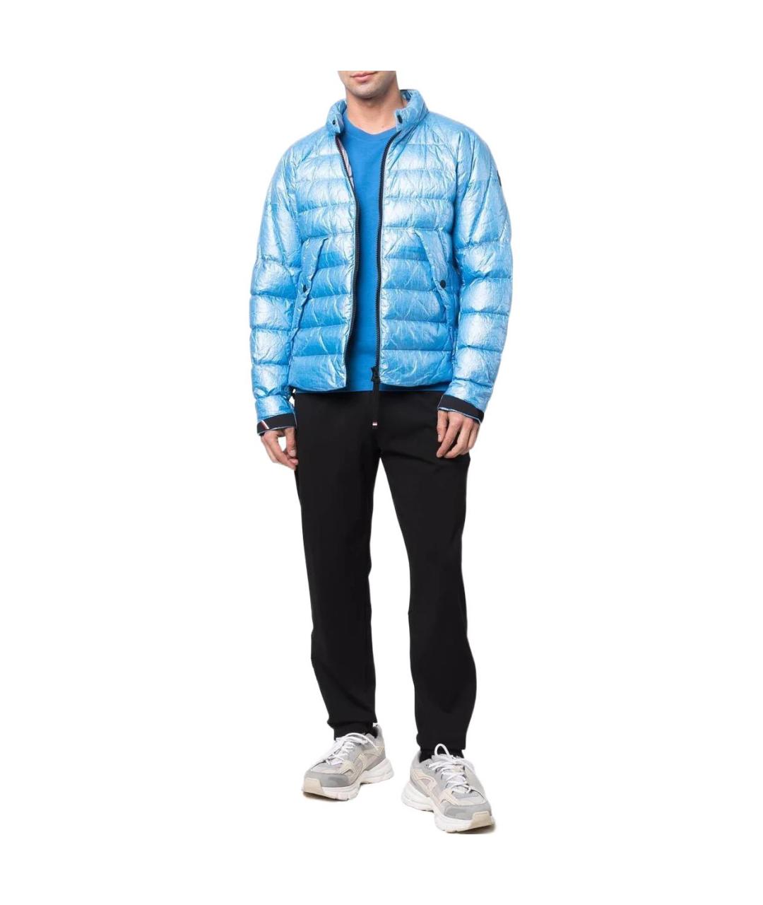MONCLER Синий пуховик, фото 2