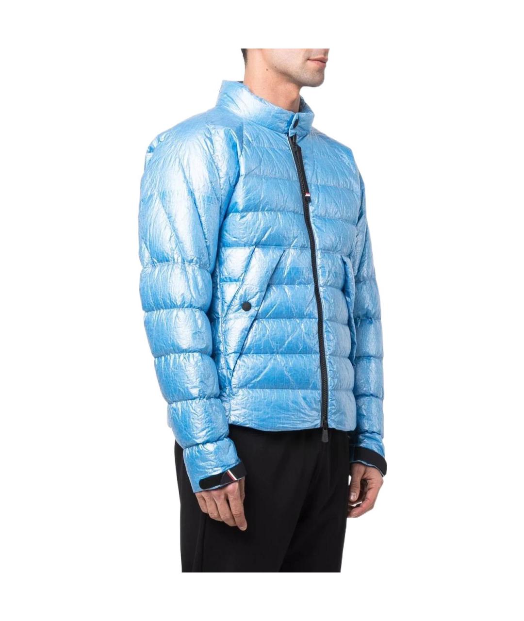 MONCLER Синий пуховик, фото 3