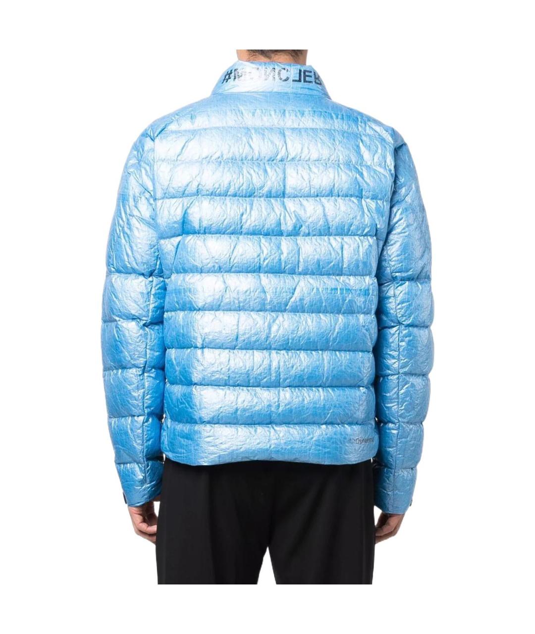 MONCLER Синий пуховик, фото 4