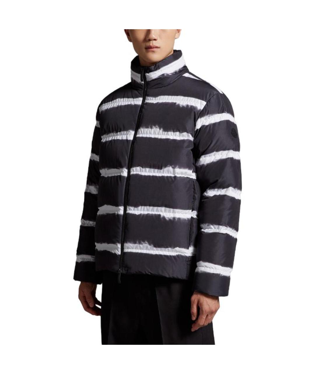 MONCLER Черный пуховик, фото 4