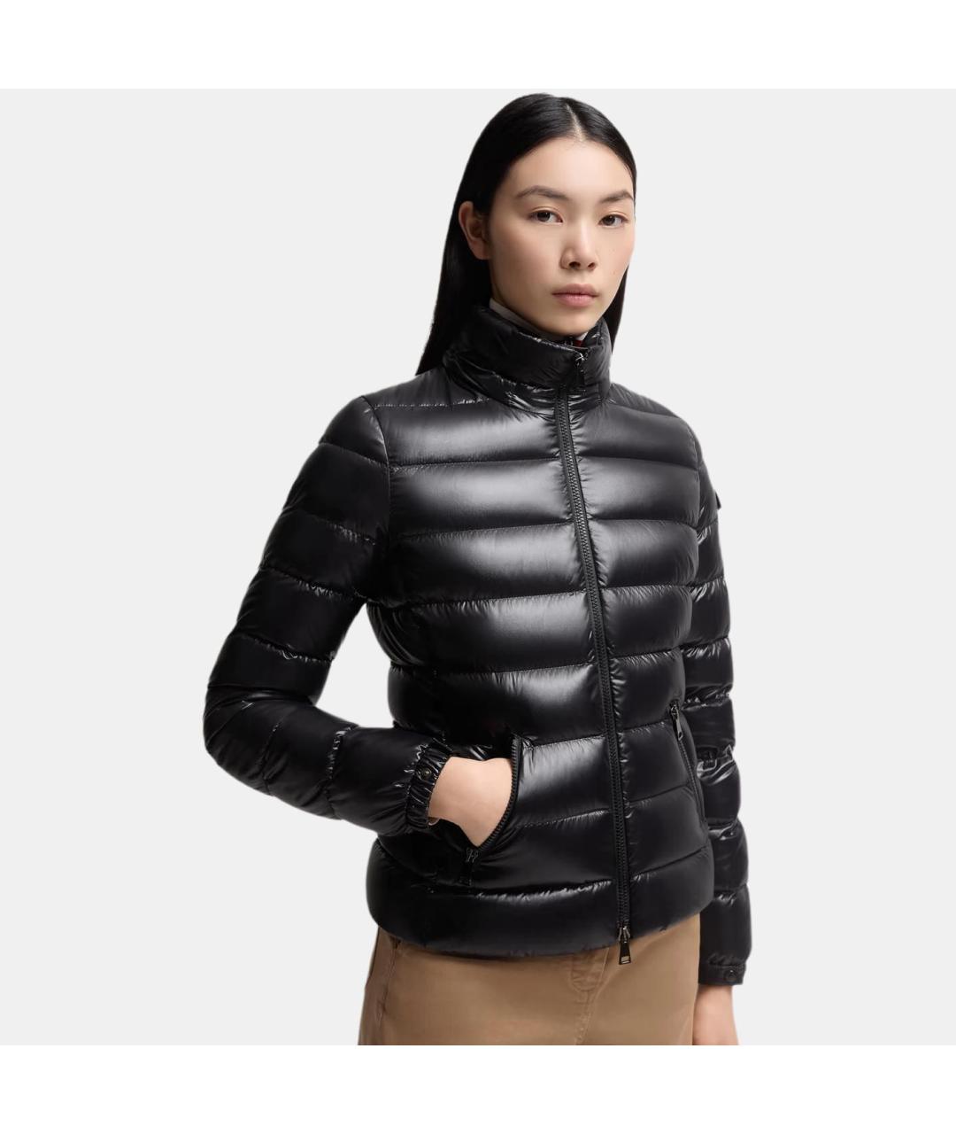 MONCLER Черная полиамидовая куртка, фото 3