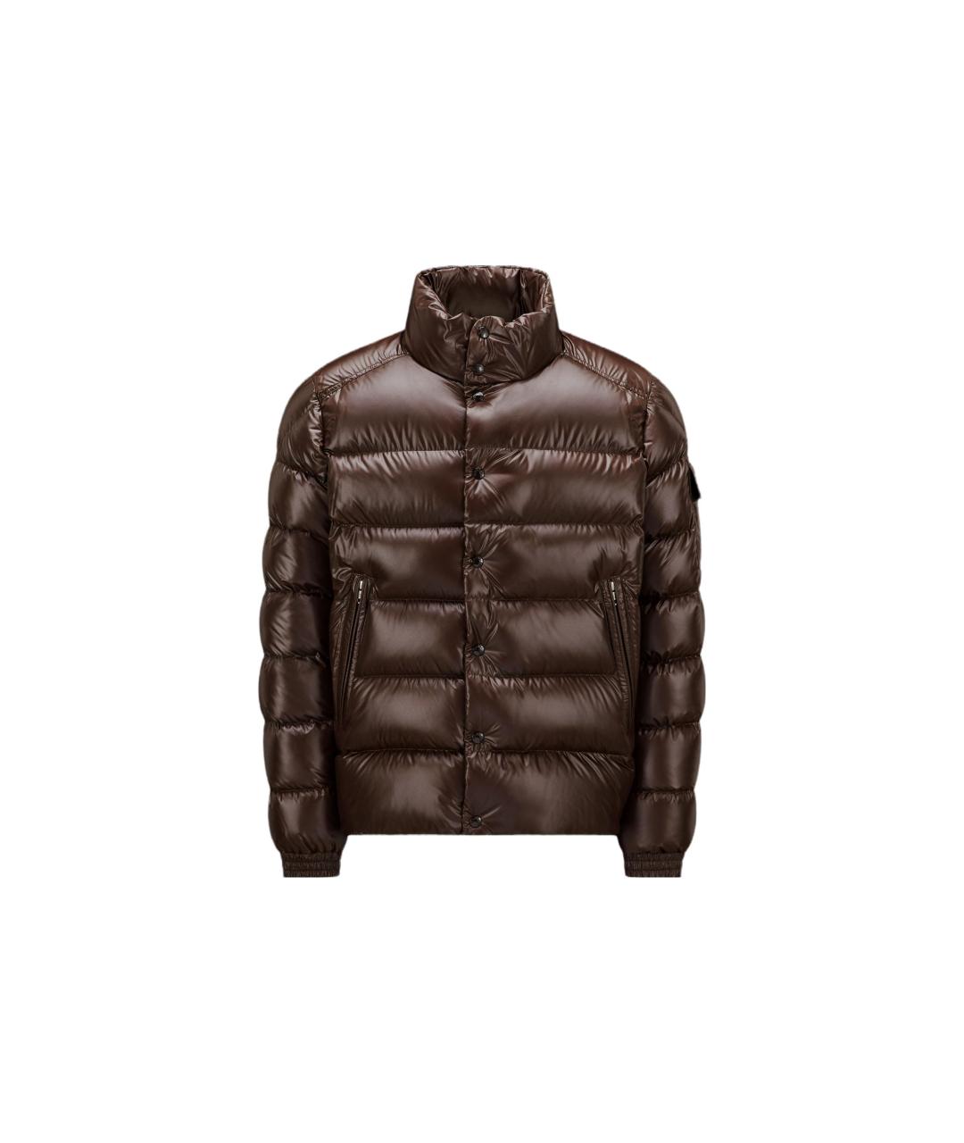 MONCLER Коричневый пуховик, фото 5