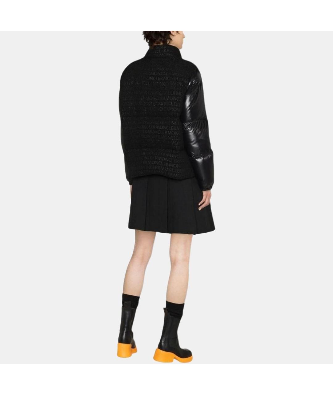 MONCLER Черный пуховик, фото 5