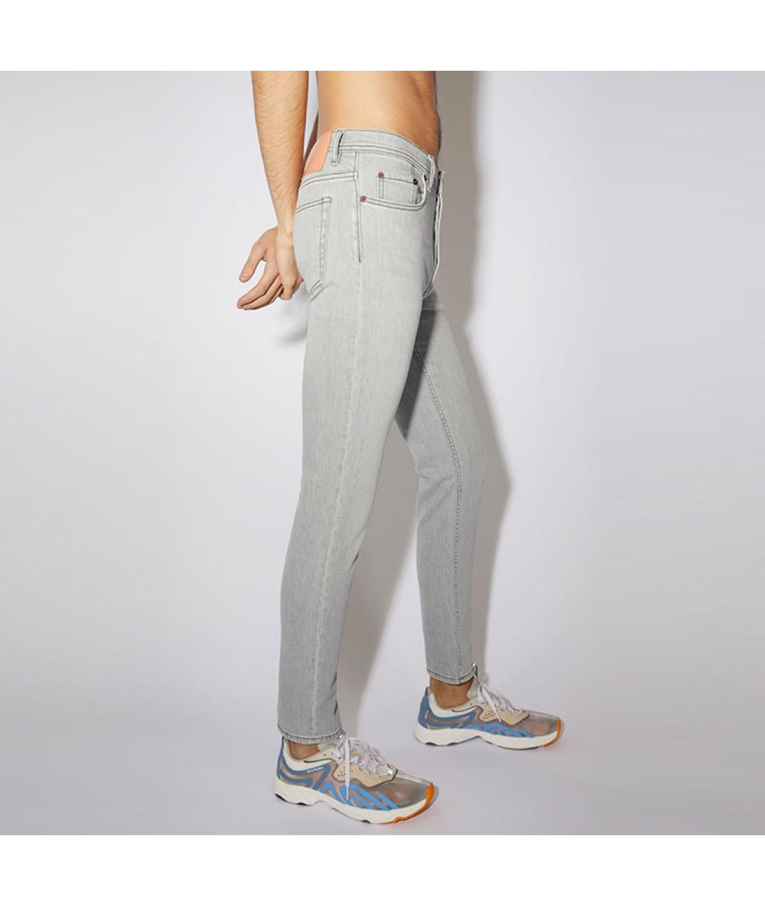 ACNE STUDIOS Серые прямые джинсы, фото 3