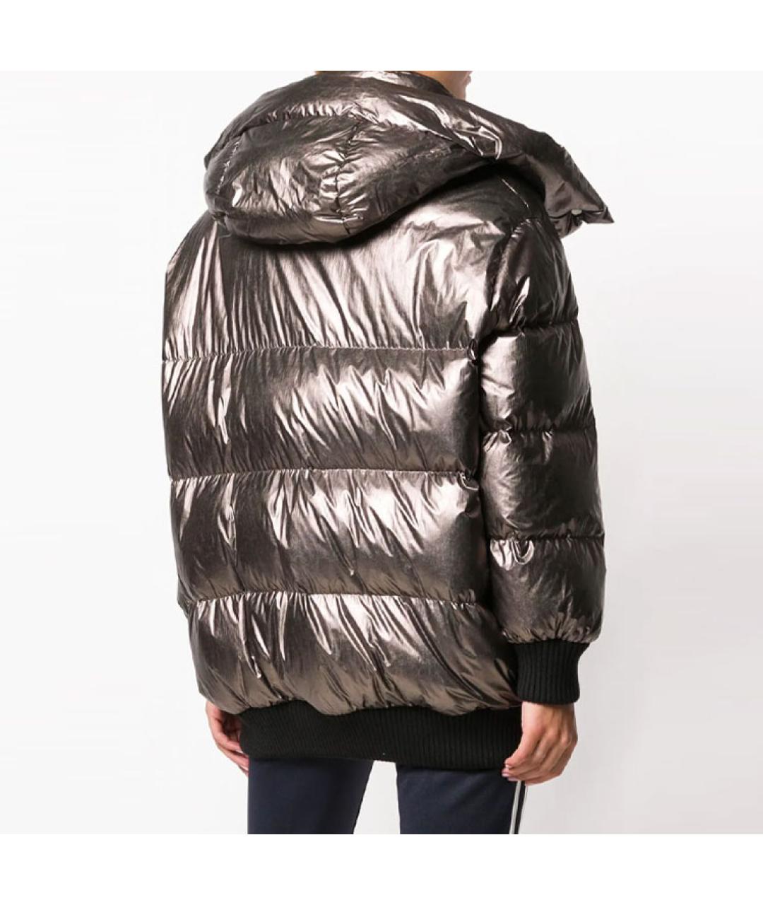 MONCLER Коричневый пуховик, фото 4