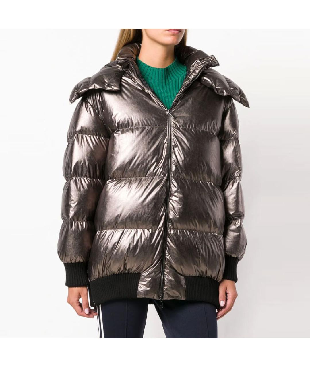 MONCLER Коричневый пуховик, фото 3