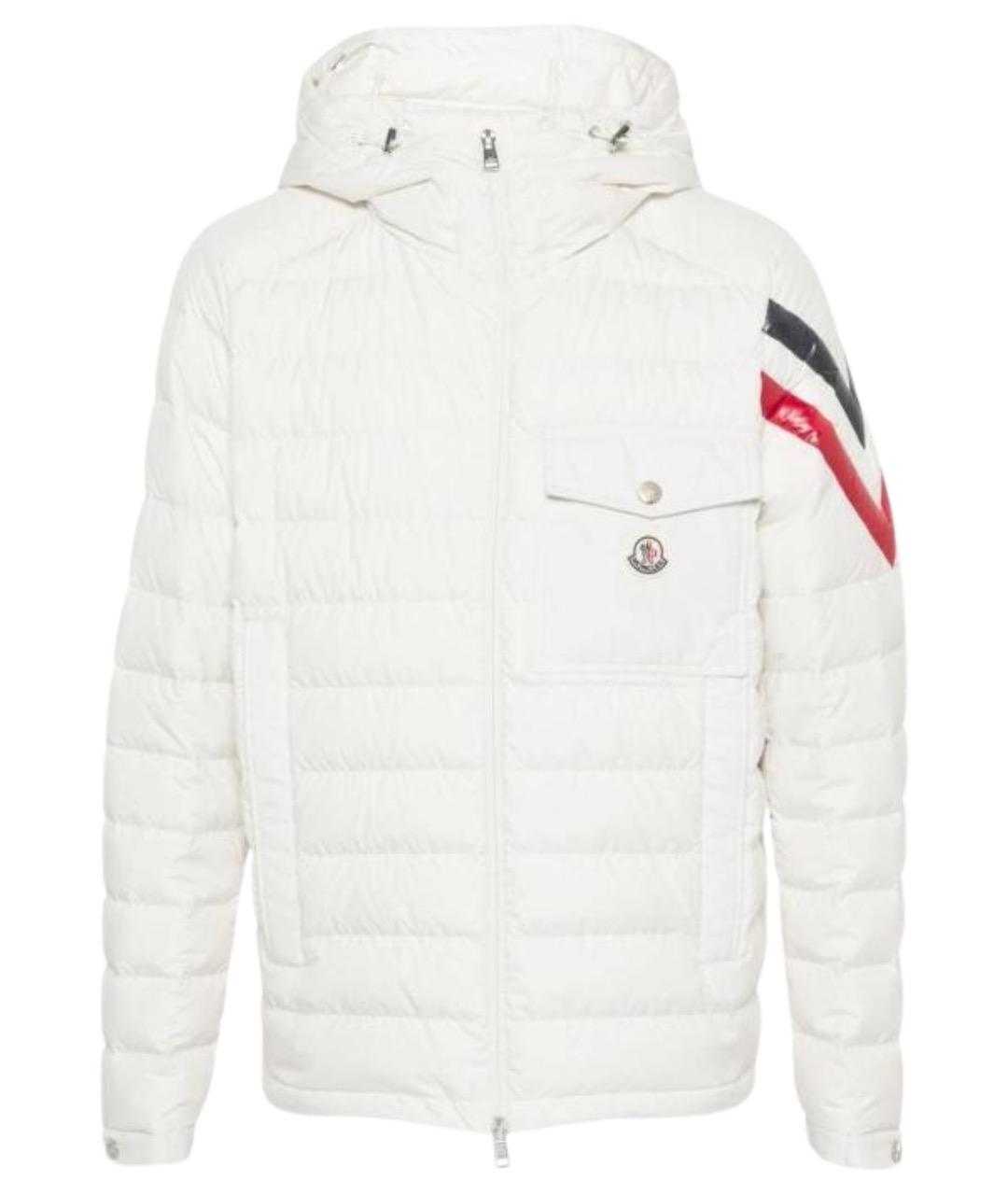 MONCLER Белая полиамидовая куртка, фото 1