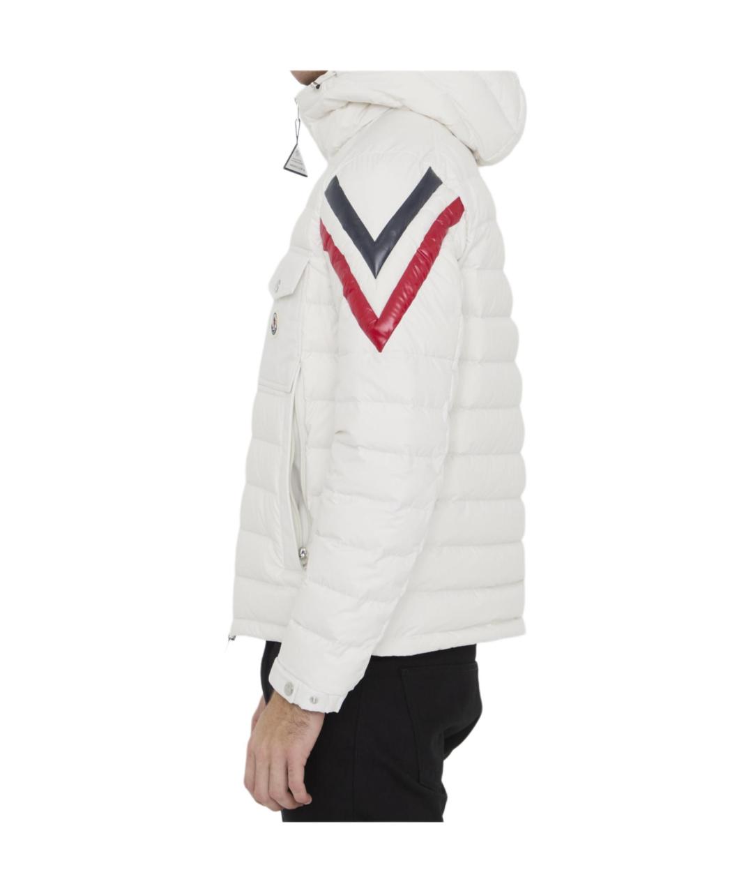 MONCLER Белая полиамидовая куртка, фото 4