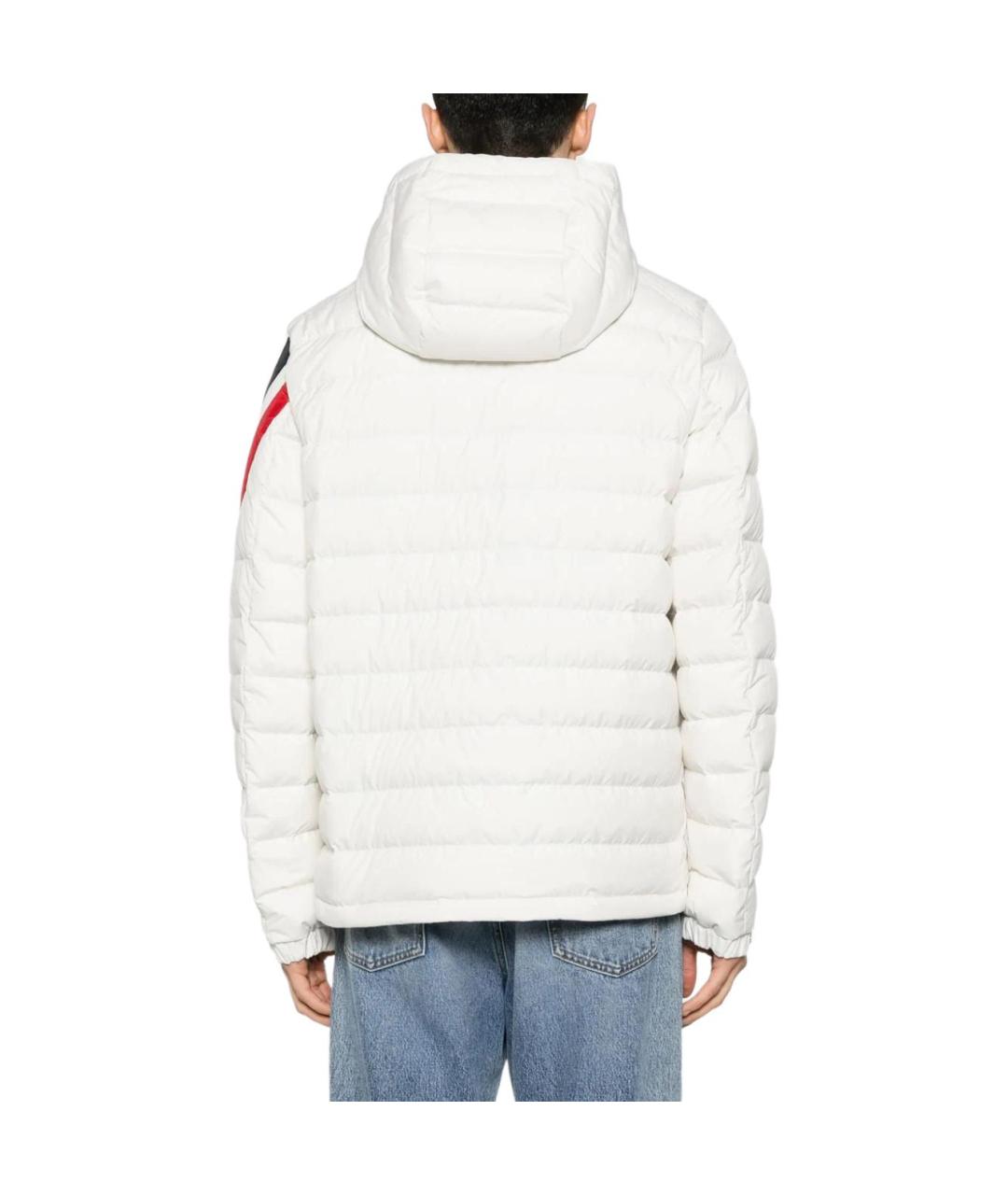 MONCLER Белая полиамидовая куртка, фото 5