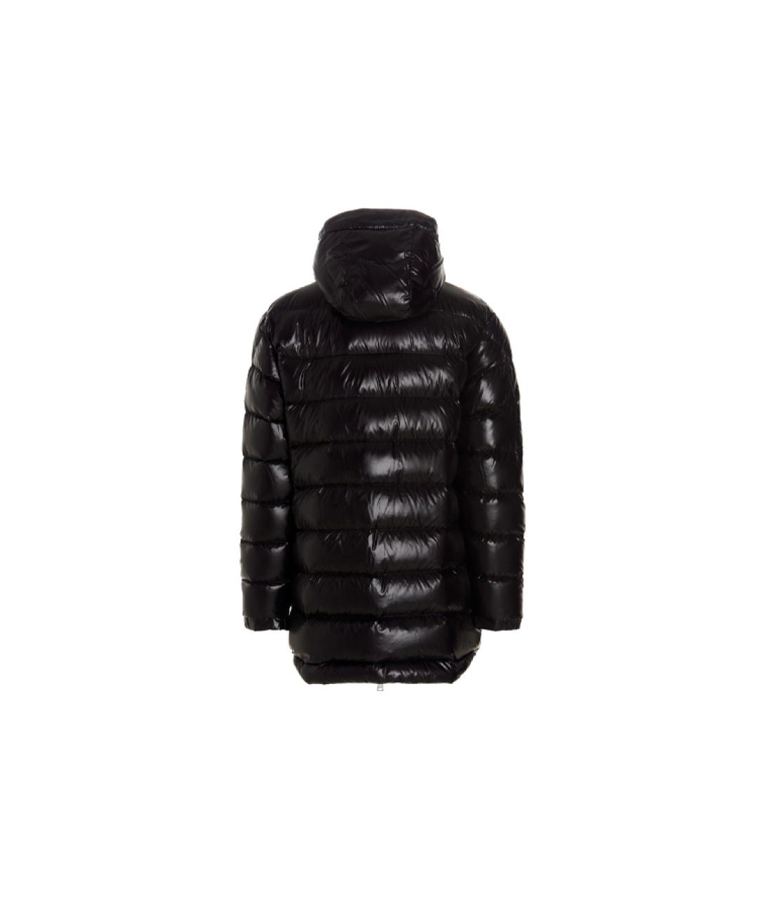 MONCLER Черный полиамидовый пуховик, фото 2